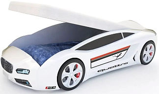 Кровать-машина Roadster с подъемным механизмом Ауди белая
