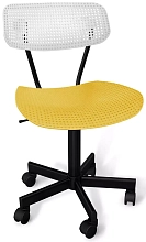 Кресло компьютерное Sheffilton SHT-ST85/S121М белый/желтый