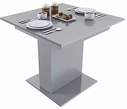 Стол обеденный Турин раскладной квадрат серый