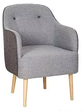 Кресло для отдыха Алекса серебристый серый